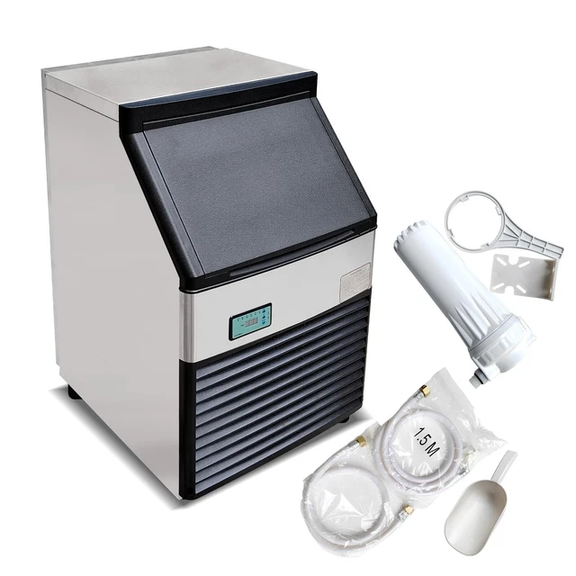 Kolice Commercial Auto Cube Ice Machine Ice Cube Maker Ice Machine 132 LBS/Day