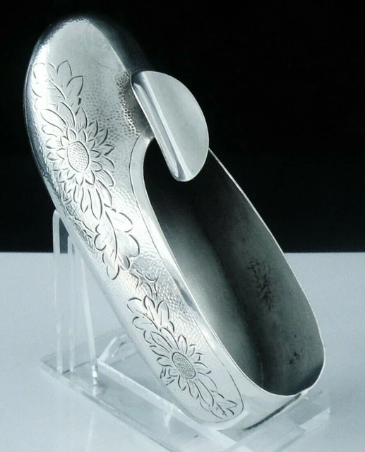 Novelty Chinese Export Silver Shoe Ash Tray, Zee Sung of Shanghai c.1920