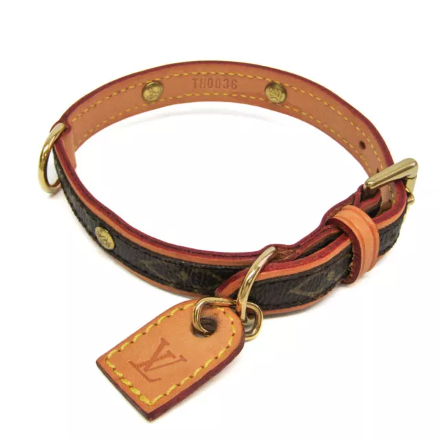 Louis Vuitton Monogram Hund Halsband Monogram Collier Baxter PM M58072 BF570881
