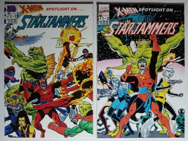 X-Men Spotlight on Starjammers (1990) #s 1 2 - Near Mint - Complete set lot of 2