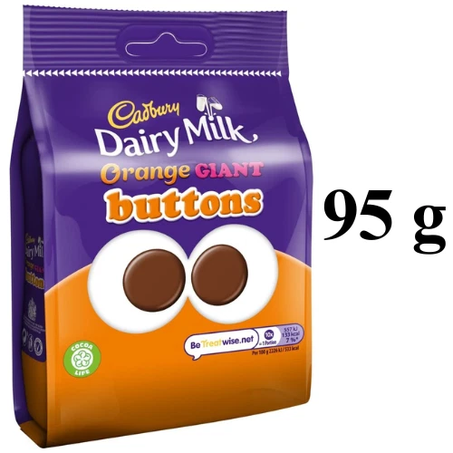 CADBURY DAIRY MILK Buttons, Orange Giant Buttons PACK OF 1 7.45 PicClick