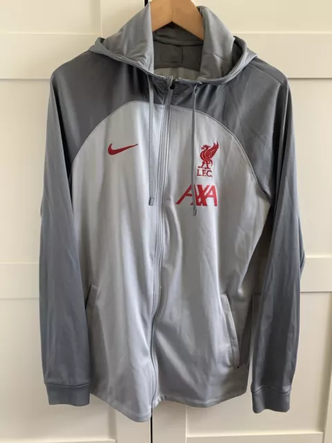 Liverpool Tracksuit Jacket Size Medium Grey Drifit