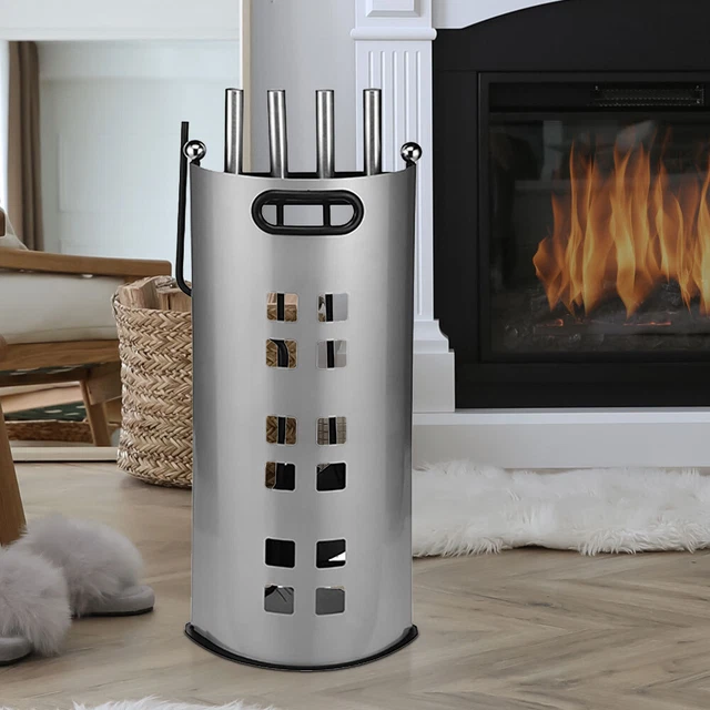 Poker De Cheminée De 78,7 Cm, Tisonnier De Camping Pour Brasero Extérieur, Intérieur Et Extérieur, Accessoires Pour Feu De Camp De Fête (116,8 Cm, Noir