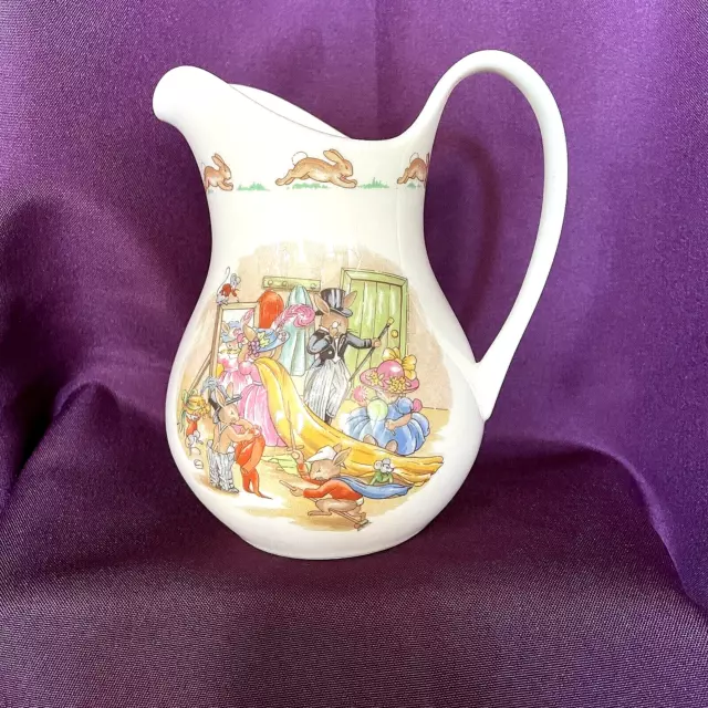 Rare Royal Doulton Bunnykins Albion Pitcher - Dressing Up - 1936