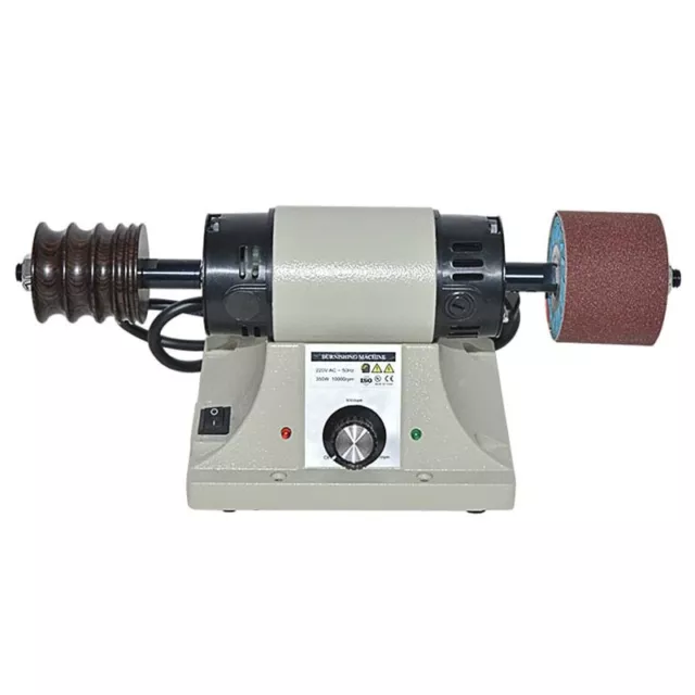 Máquina rectificadora de bordes de cinturón de velocidad 350W pulidora de bordes de cuero máquina de grabado