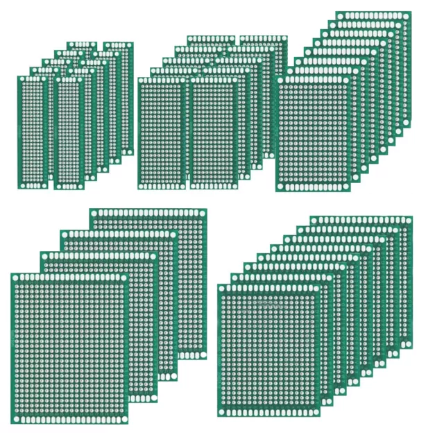 40x PCB-Lochraster Leiterplatte mit Schraubenklemmleisten 2 / 3 Pins männlich