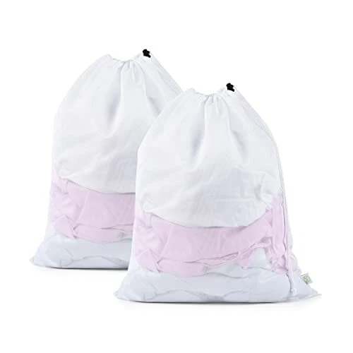 Mesh Laundry Bags 2 Pack 20 x 24 inch Drawstring Laundry Bags Mesh Wash Bags