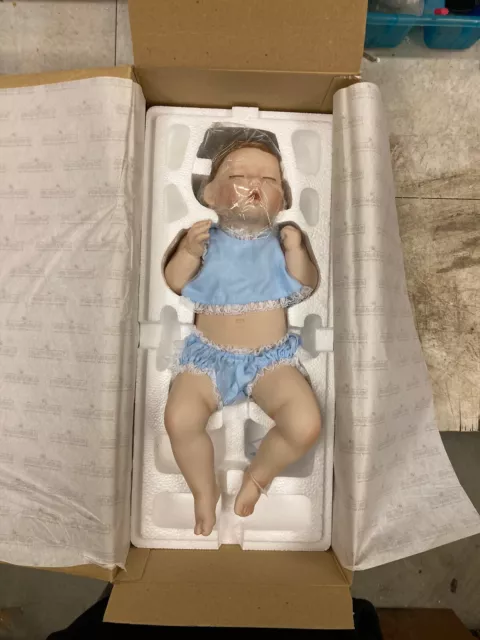 NEW Good As Gold Porcelain Doll by Titus Tumesco for Ashton-Drake Original Box