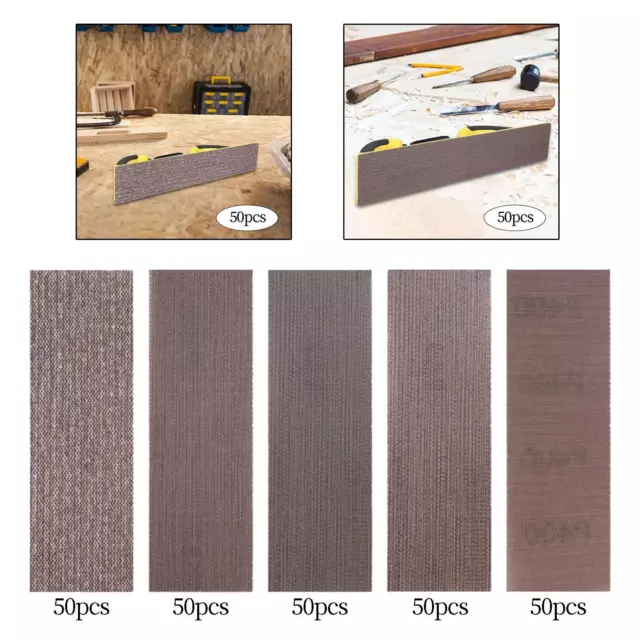 50Pcs Sanding Grinder Disc Wet and Dry Polishing Fine Grit Sand Sheets for Metal
