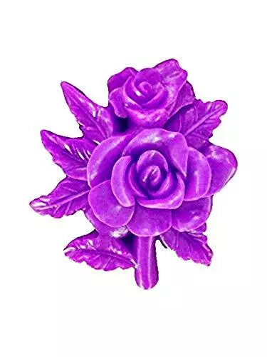 Stampo Silicone Bouquet di Rose con 2 Fiori Sapone Resina Gesso Uso L.21366 2