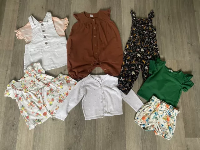 ❤️ Baby Girls Summer Bundle 12-18 Months- Pat Pat, F&F, Nutmeg ❤️ A52