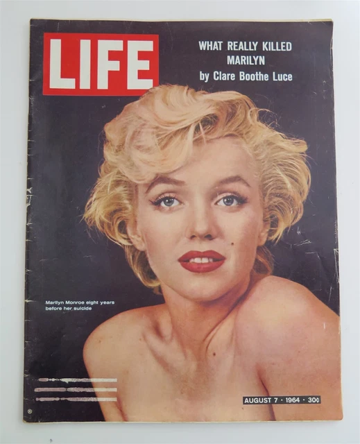 LIFE MAGAZINE AUGUST 7 1964 Marilyn Monroe - what really killed her £15