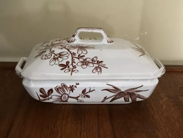 Antique Aesthetic ALCOCK KENILWORTH TRANSFERWARE Covered Dish Tureen