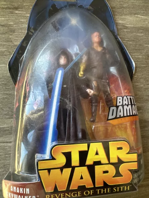 Hasbro Star Wars Revenge of the Sith Anakin Skywalker Battle Damage Action...