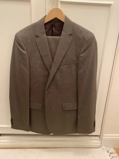 HUGO BOSS Men's Extra Slim Fit Suit Gray 38R