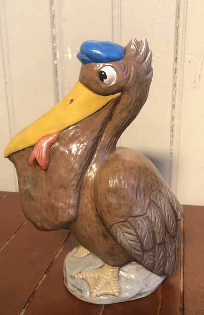 Vintage Ceramic 7.5” Pelican Ocean Statue Bird Decor Shore Bird Beach House Vintage Ceramic 7.5” Pelican Ocean Statue Bird Decor Shore Bird Beach House