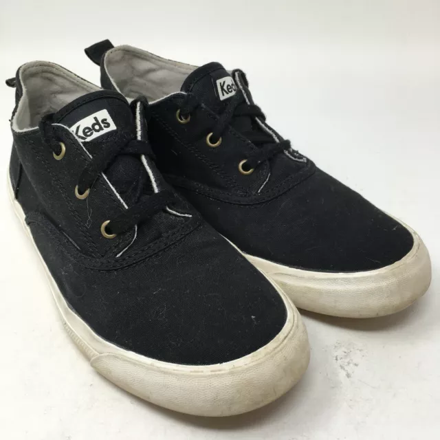 Keds Shoes Womens 7 Triumph Mid Fashion Casual Sneakers WF55704M Black Canvas 3