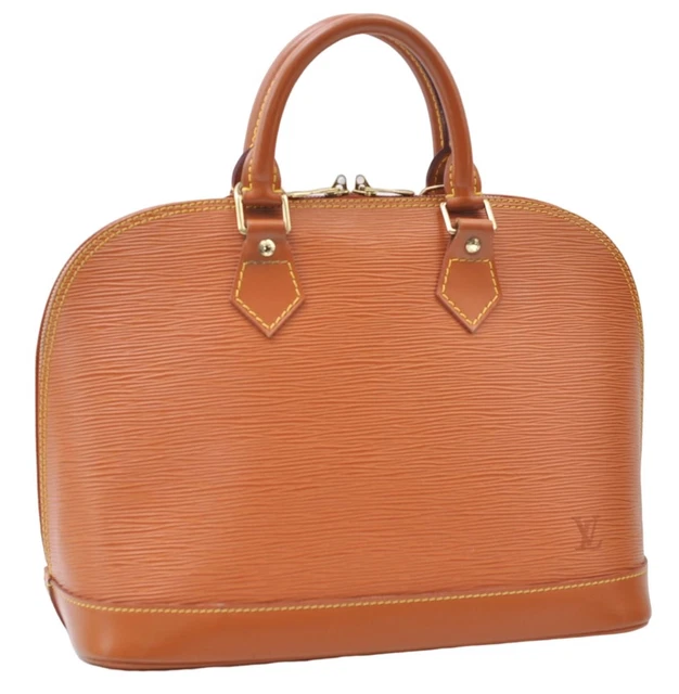 Authentic Louis Vuitton Epi Alma PM Hand Bag Brown M52148 LV 6867E Authentic Louis Vuitton Epi Alma PM Hand Bag Brown M52148 LV 6867E