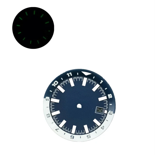 HORLOGER CADRAN DE MONTRE GALBÉ GRIS DATO DIAMÈTRE 17.10 mm COMPATIBLE