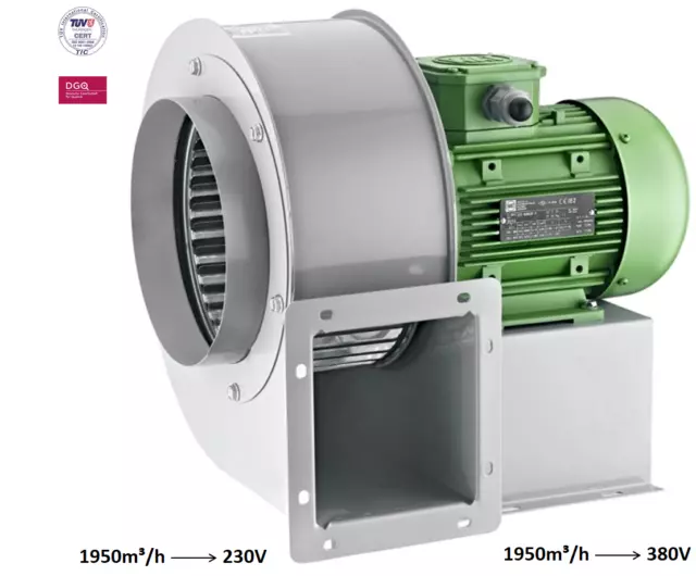 2000m³/H Industriegebläse Ventilateur Radial Zentrifugalgebläse D'Extraction