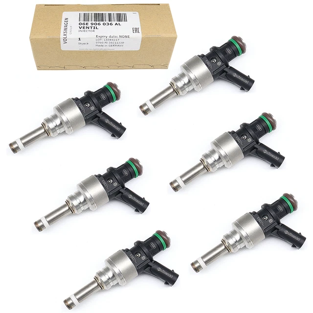 6X GENUINE FUEL Injector 06E906036AL for AUDI A6 A7 A8 Q5 Q7 S5 VW