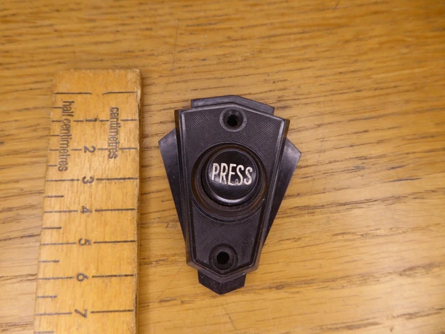 Prrss Bell Button VINTAGE 1930S ERA Art Deco Bakelite Door Bell - PRESS push button (M £ ...