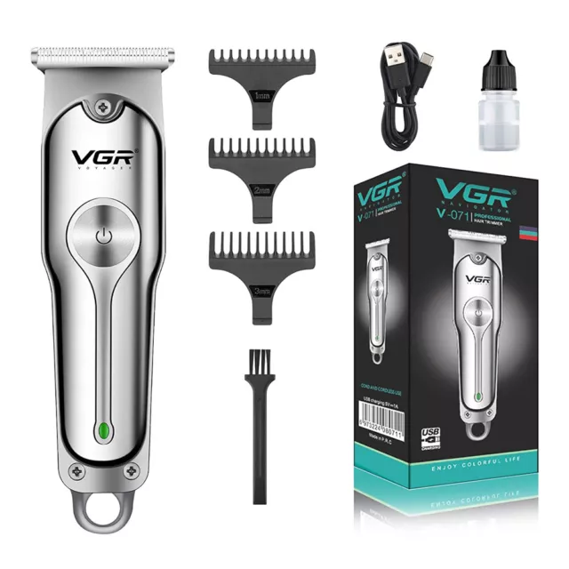 Professional Beard Hair Clipper Man Hair Trimmer Barber Cutting USB Rechargeable