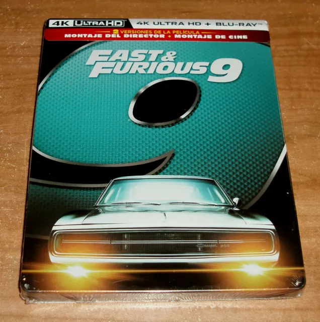 Fast Furious 9 Steelbook 4K UHD + Blu-Ray Neuf 2 Versions Action (Sans Ouvrir)