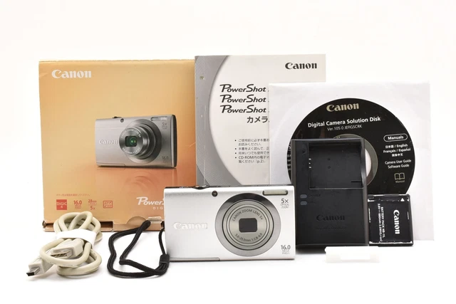 N MINT CANON PowerShot A2300 HD silver Digital Camera - 16.0