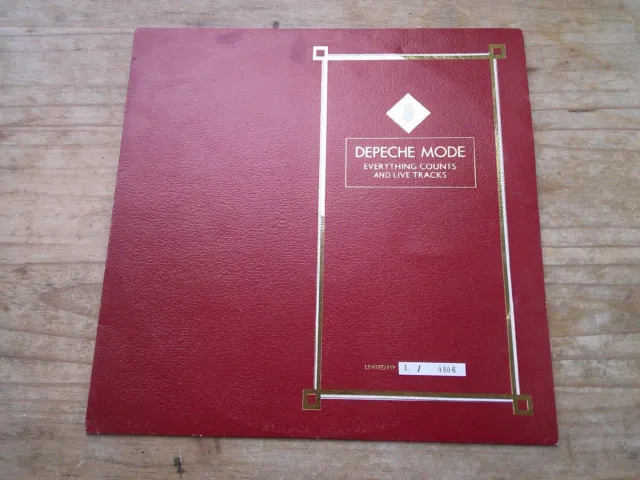 Depeche Mode "Everything Counts" 12" + Live Tracks Numbered 12" Textured Sleeve