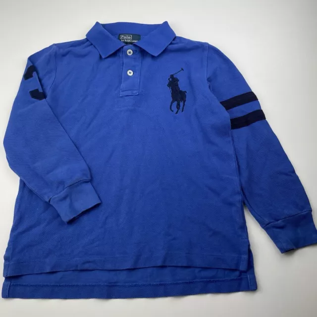 Boys size 7, Polo by Ralph Lauren, cotton long sleeve polo top, FUC