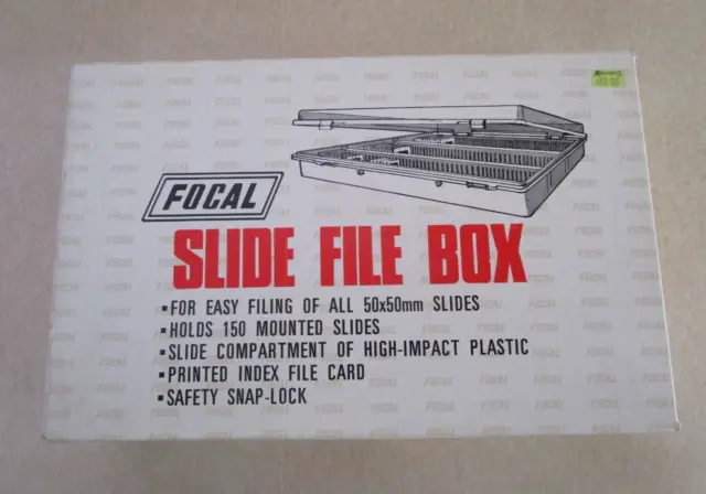 Vintage  BOXED  Focal 150  Slide Tray  Magazine  Storage Container - BUY IT NOW