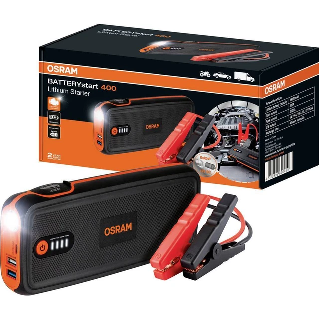 OSRAM Système de démarrage rapide BATTERYstart 400 OBSL400 Courant daide au