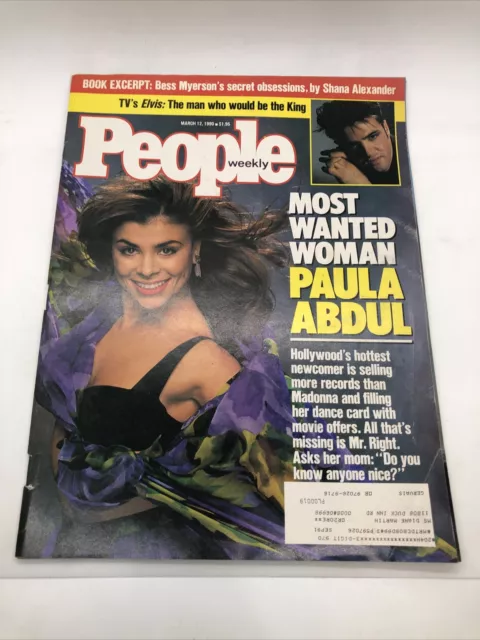 People Weekly Magazine March 12 1990: Most Wanted Woman Paula Abdul TT