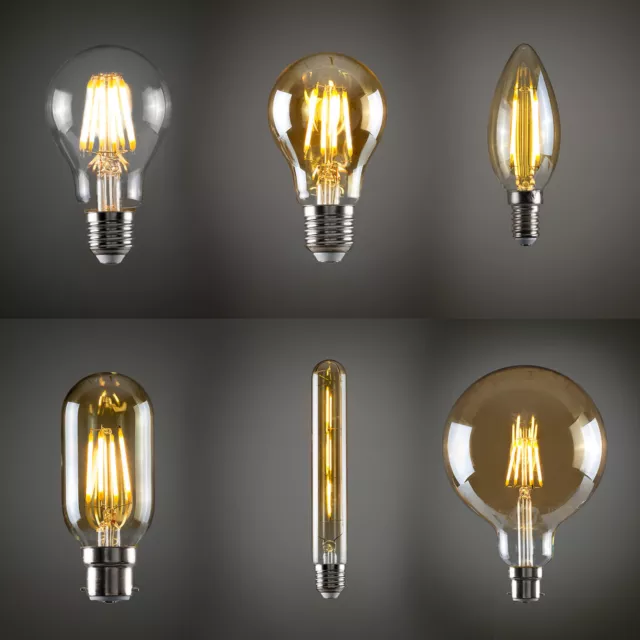 LED Vintage Industrial Filament Light Bulb Lamps Bulbs Squirrel Cage Edison A+