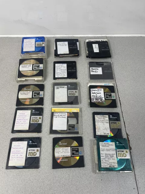 TDK  Bundle Recordable  x 15 74 - 80 Min USED Mini Discs