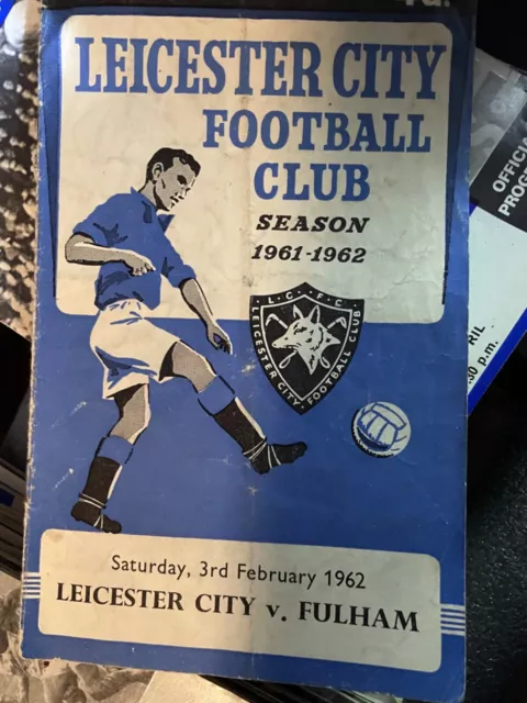 Leicester City v Fulham 3rd Feb 1962 Programme