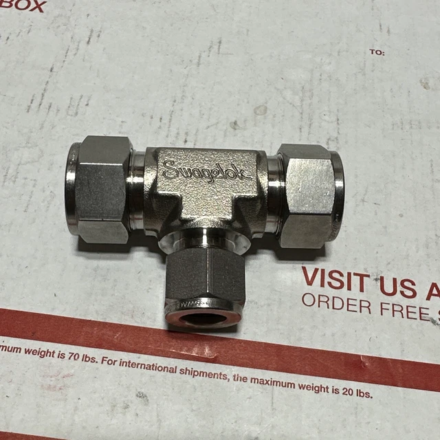 New Swagelok SS-1210-3-12-8 Stainless Steel Swagelok Tube Fitting Reducing Tee