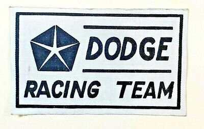 Vintage Dodge Racing Team Iron On Patch Mopar Dealer