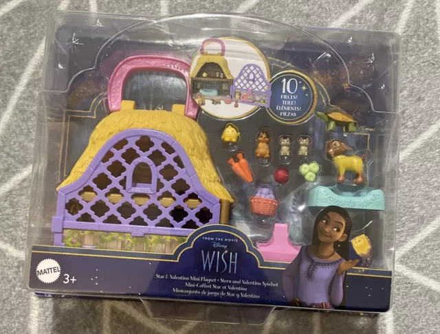 New Sealed Disney Wish Star & Valentino Small Doll Playset Kids Toy Figures