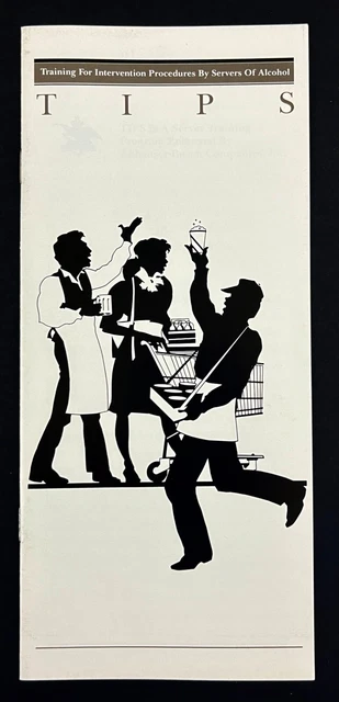1990S TIPS TRAINING Intervention Procedures Alcohol Servers Busch VTG ...