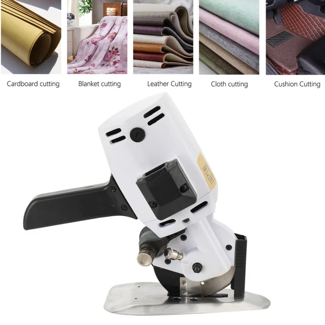Fabric Leather Round Scissors Cutting Machine Electric Cloth Cutter Knife