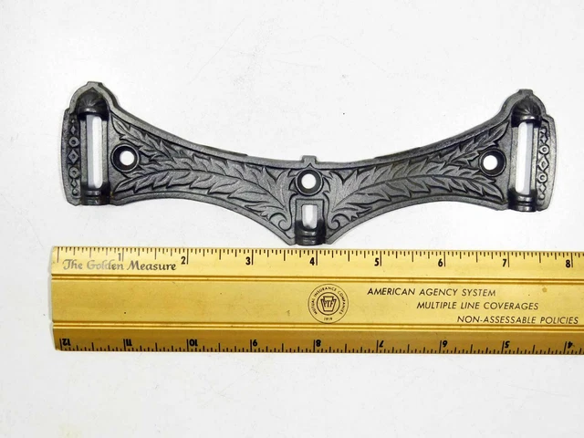 A Rare Antique Break-Down Travel Hook Decorative Cast Iron Dated 1879 on Back 6