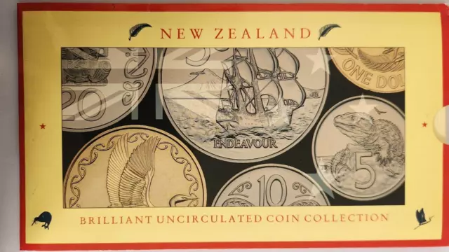 1990 New Zealand Brilliant Uncirculated 6-Coin Mint Set
