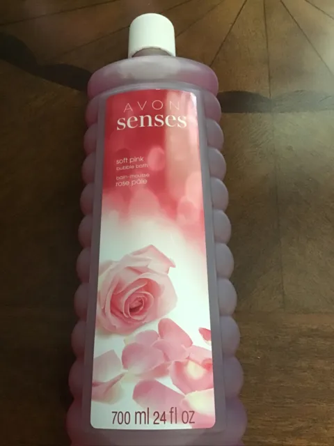 Baños de burbujas Avon Senses rosa suave, 24 oz, nuevos/sellados