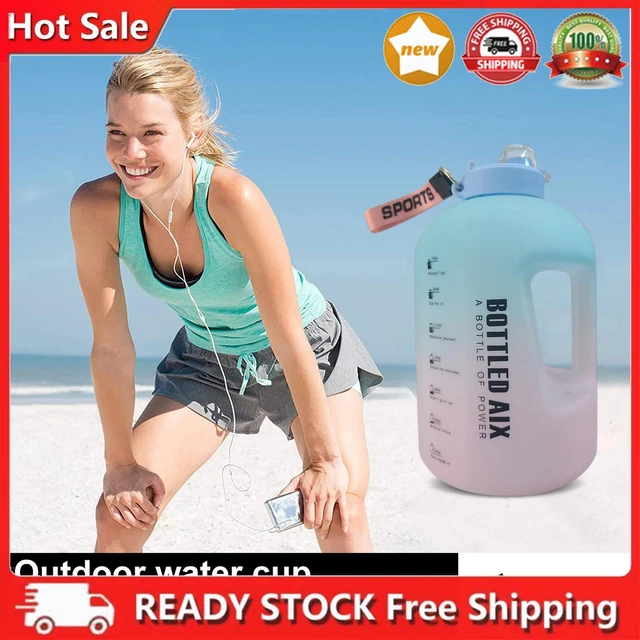 Bottiglia d'acqua extra grande Aunis con gene di copertura, sfumatura, marca temporale