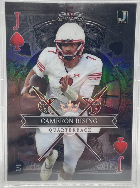 2023 WILD CARD 5 Card Draw Cam Rising 1/1 Utah Utes Heisman candidat QB ...