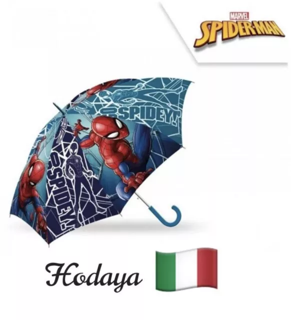 Ombrello semiautomatico Spiderman kid  Ø70 cm - Uomo Ragno