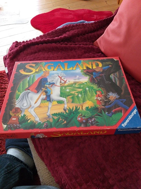 Ravensburger Sagaland 1994 Brettspiel rote Ausgabe -  guter Zustand ✅