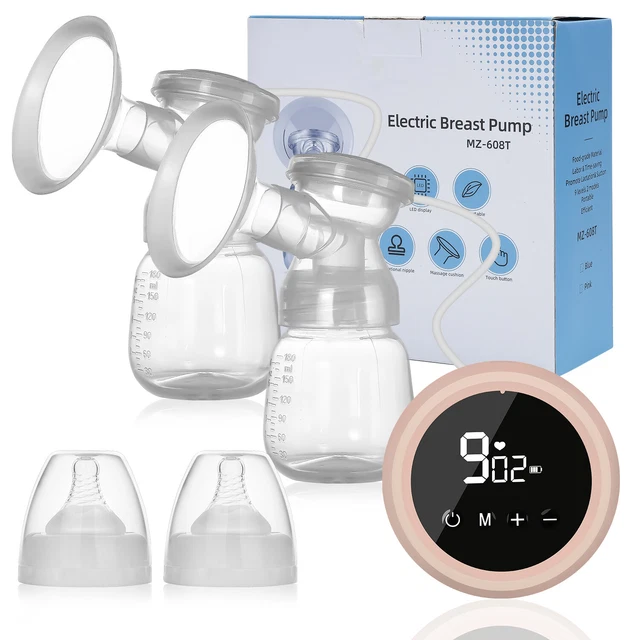 Extractor de leche eléctrico doble con bifásico biberón